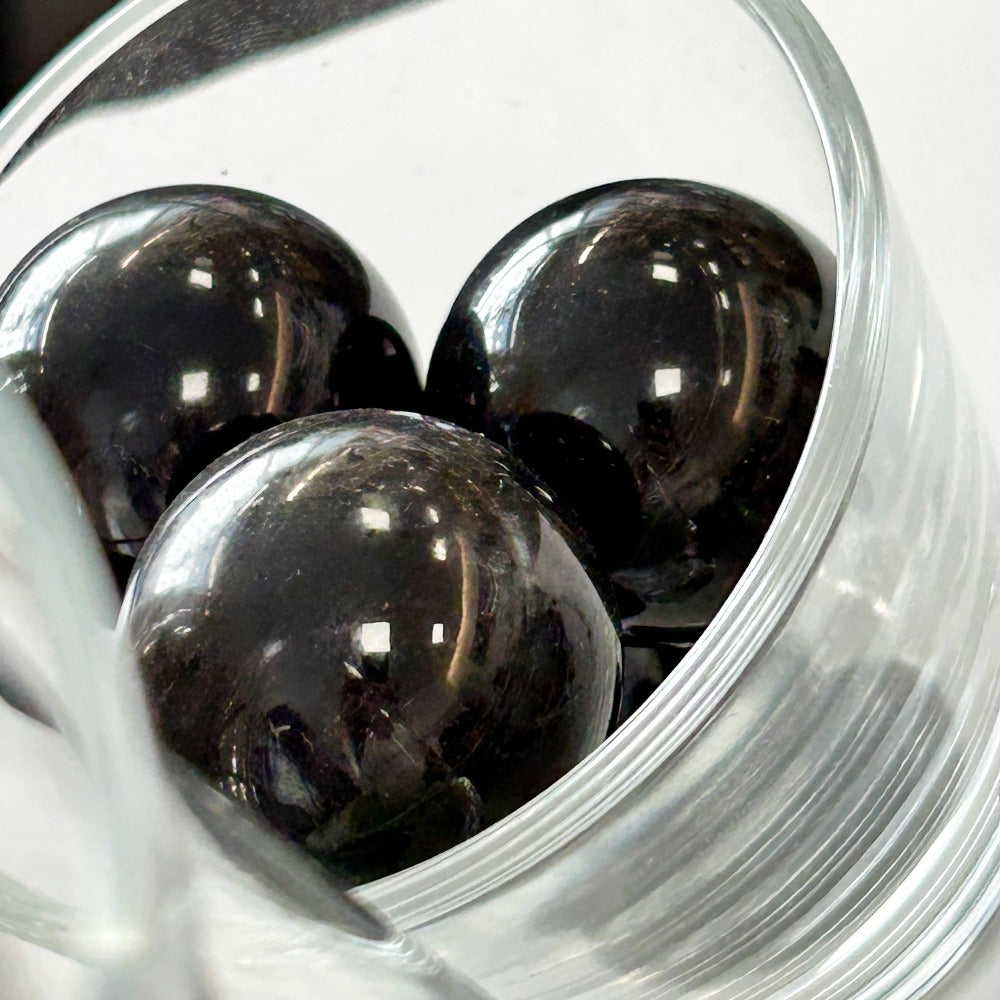 Kugel schwarzer Obsidian 3cm